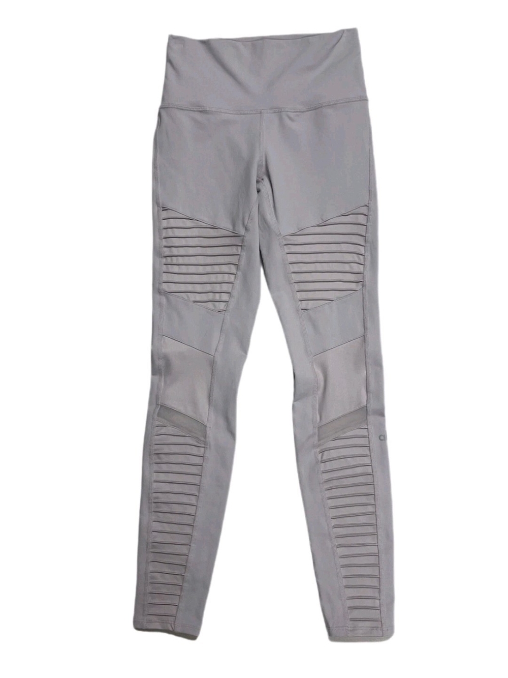 ALO Yoga Gray High-Waist Moto Leggings
